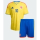 Billige Fotballdrakt Colombia James Rodriguez #10 Replika Hjemmedraktsett Barn VM 2026 Kortermet (med bukser)